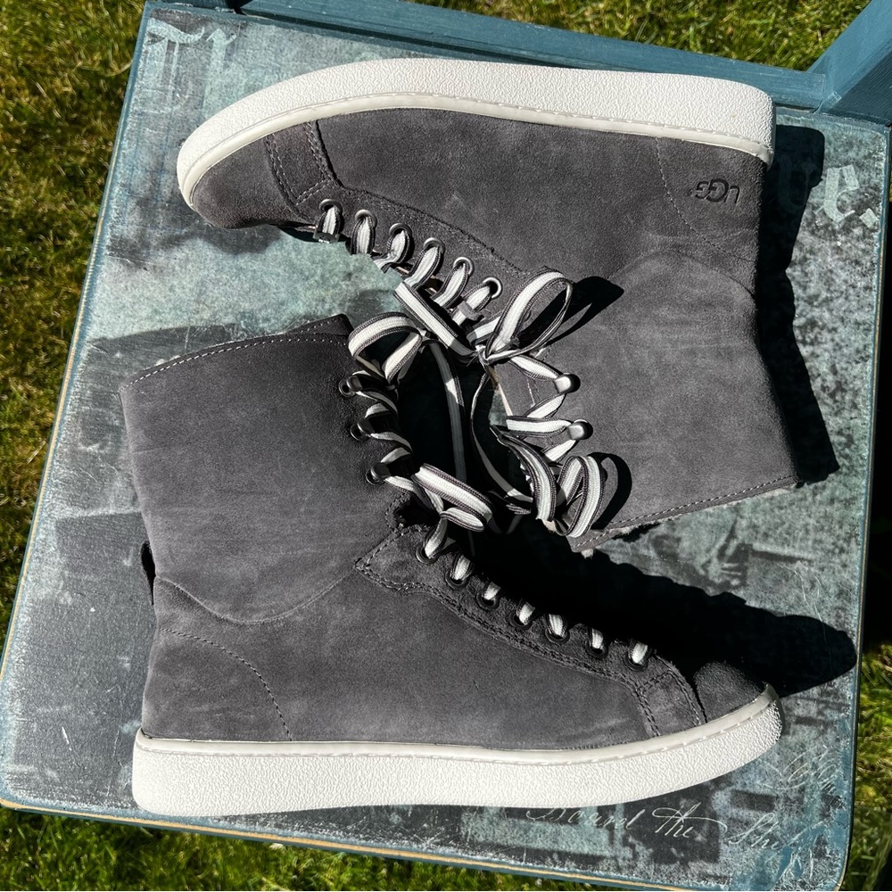 💯UGG STARLYN CHARCOAL SNEAKERS - WOMEN'S - Picture 6 of 15